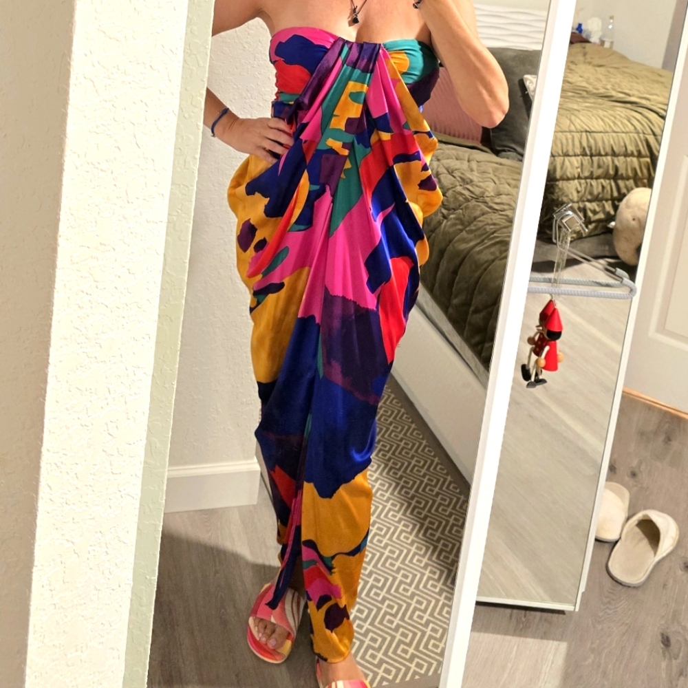 NEW YORK&COMPANY Colorful Abstract Women's Dress, NWT